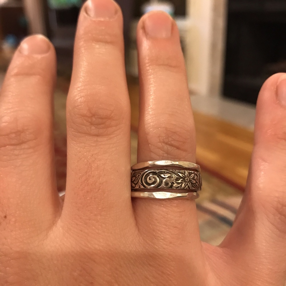 Sterling silver stacking ring